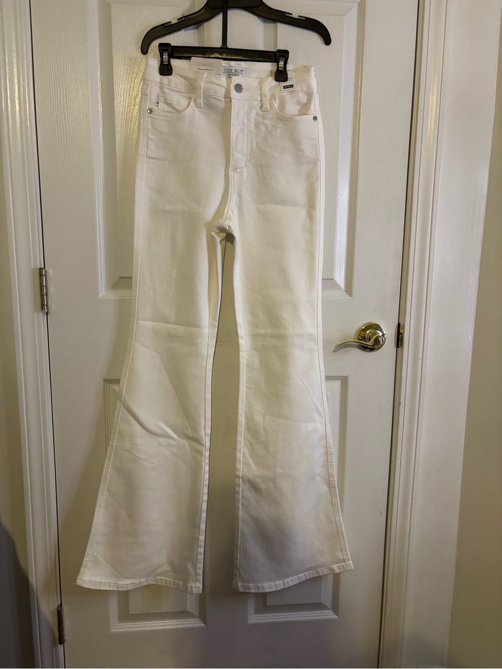Judy Blue White High-Rise Flare Jeans
